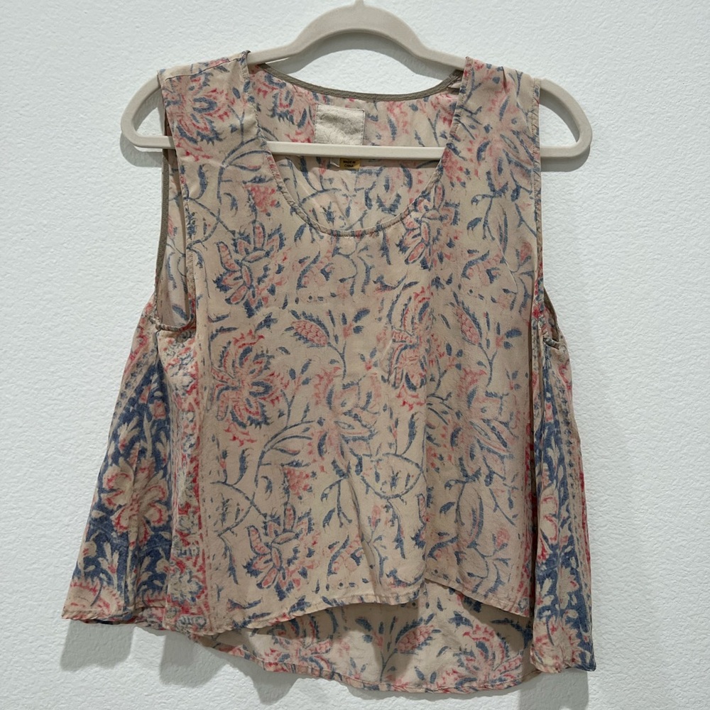 Chaser crop top silk top. Size small